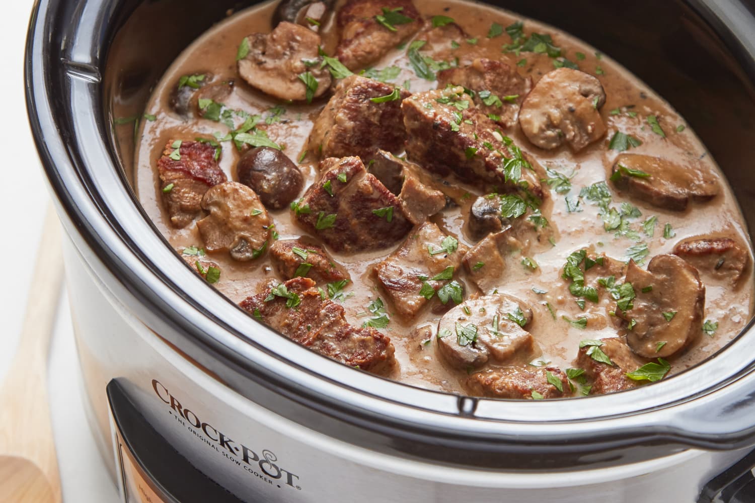 Recipe: Slow Cooker Beef Tips with Mushroom Gravy - The Kitchn