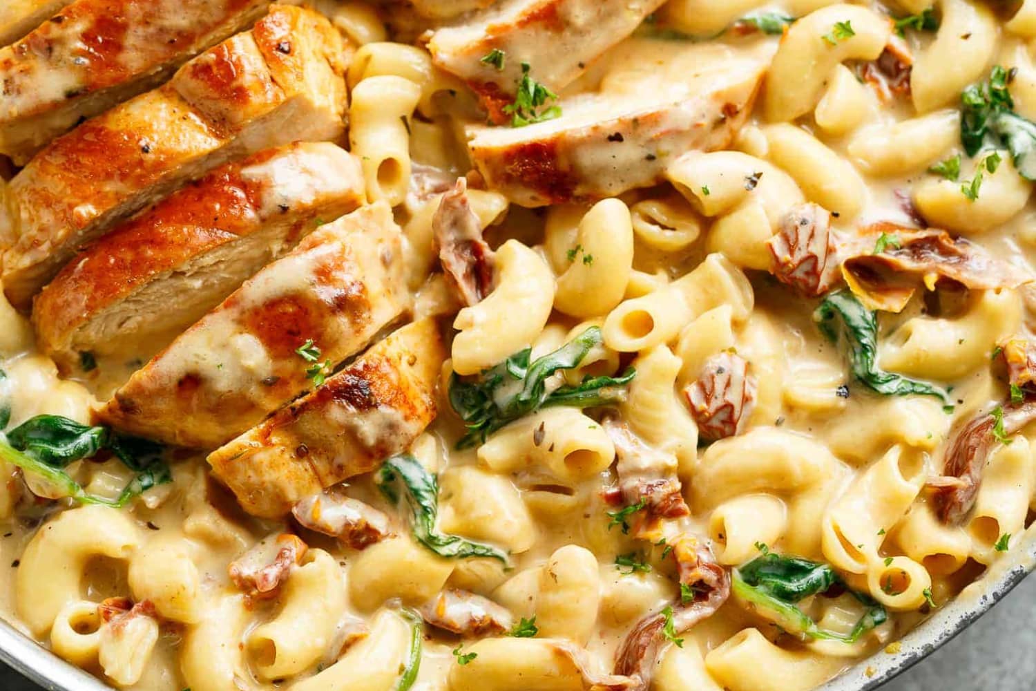 Tuscan Chicken Macaroni And Cheese Cafe Delites Kitchn I was inspired to make this tuscan chicken after cheesecake factory's tuscan chicken. tuscan chicken macaroni and cheese