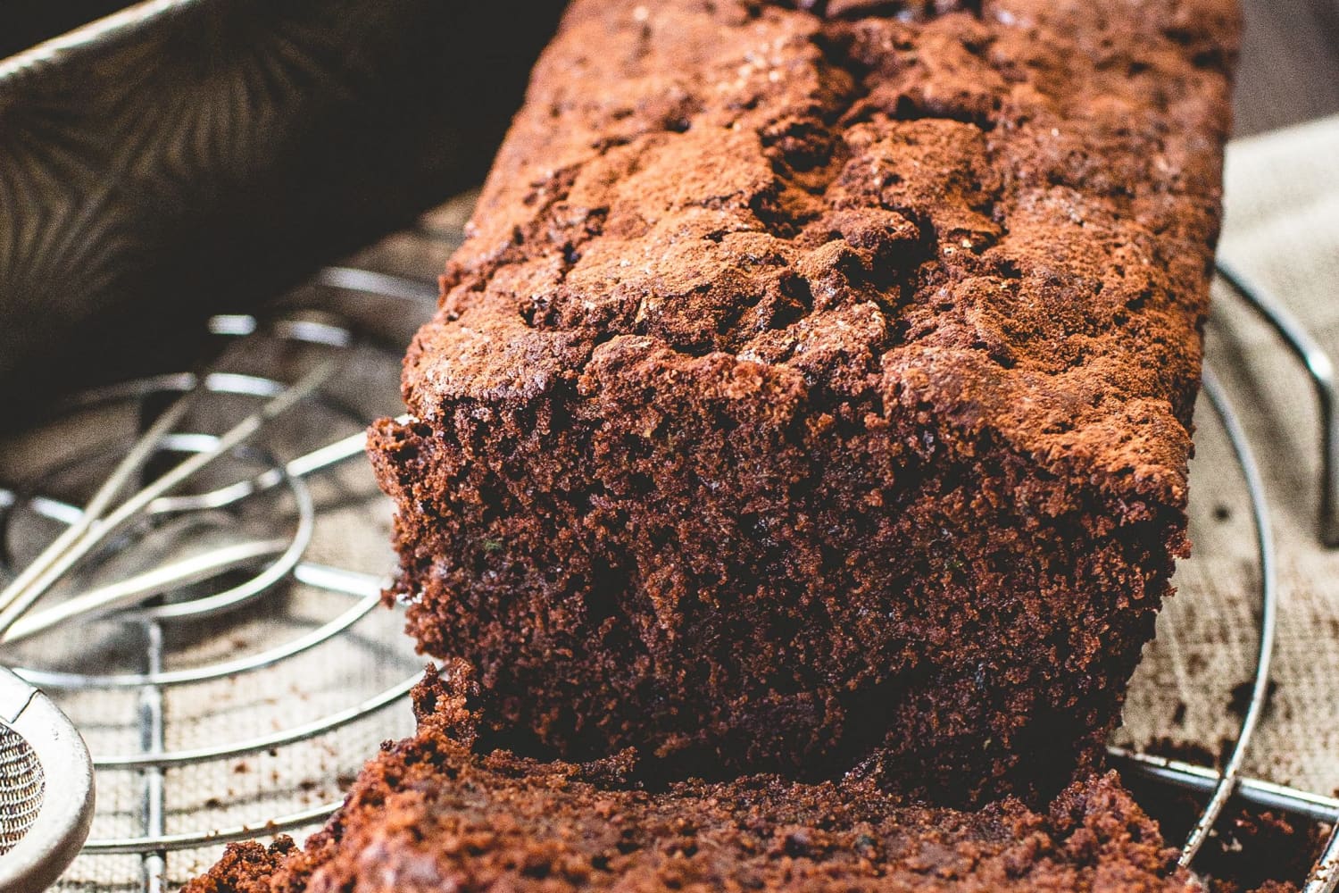 Double Chocolate Zucchini Bread, Ginger Kombucha, Mango
