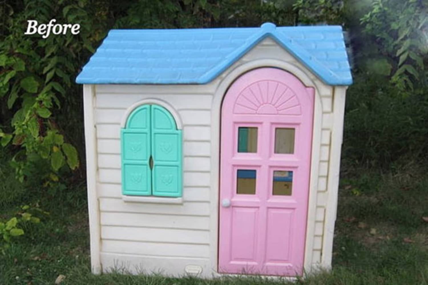 Before & After A Little Tikes House Gets a Paint Job Apartment Therapy