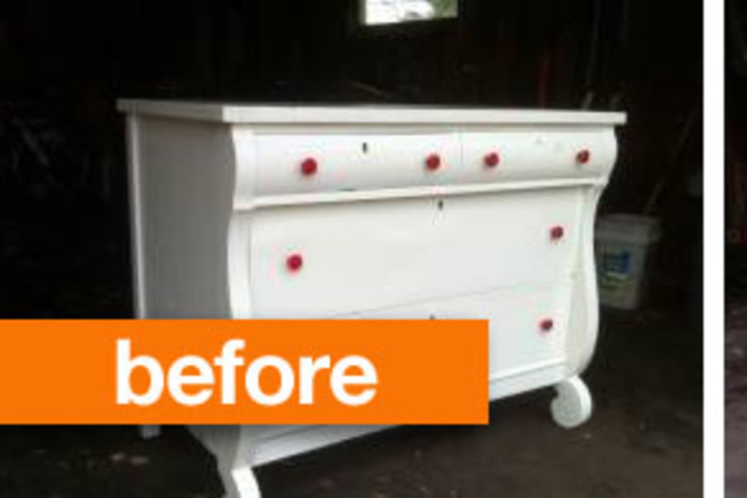Before & After Vintage Veneered Dresser Goes Back to Basics
