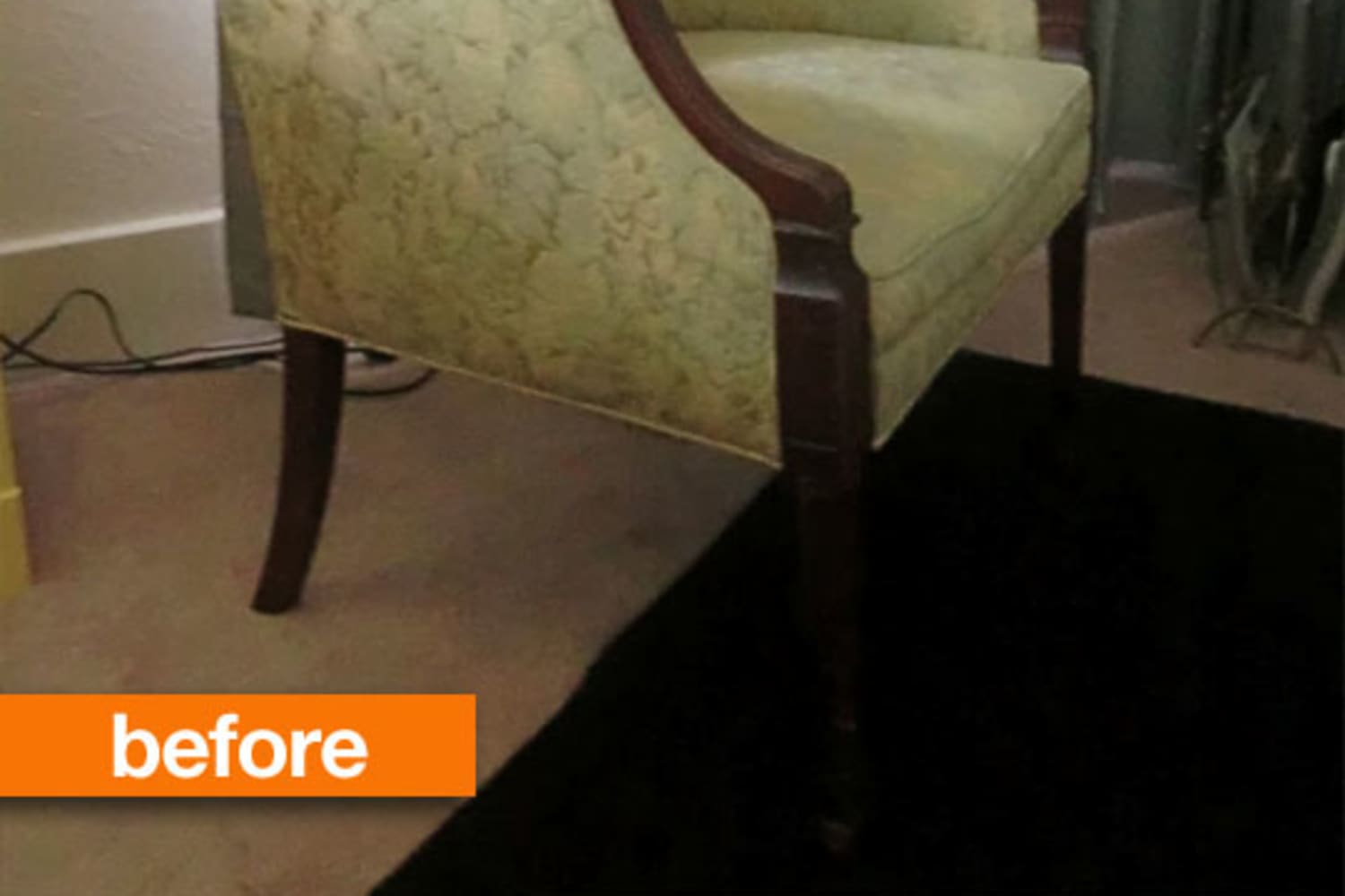 Before & After Worn Out Armchair Gets a Colorful Makeover Apartment