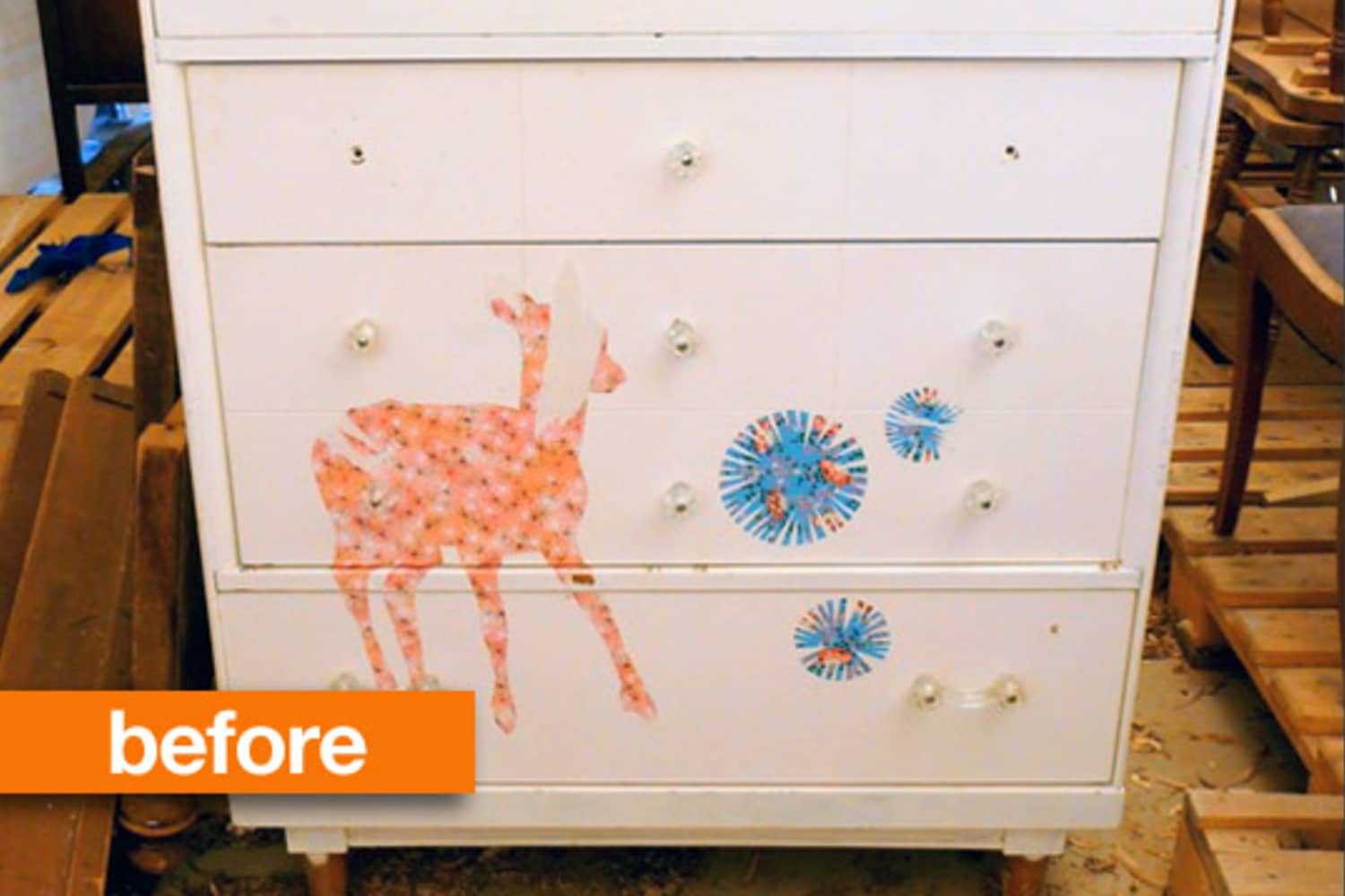 Before & After Fabric Front Dresser Apartment Therapy