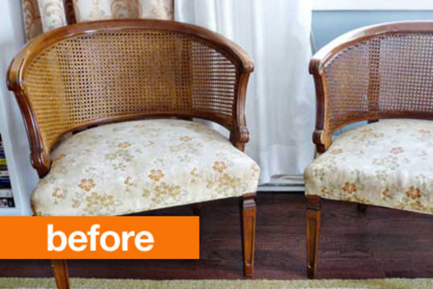 Before & After Maria’s Craigslist Cane Chair Makeover Apartment Therapy