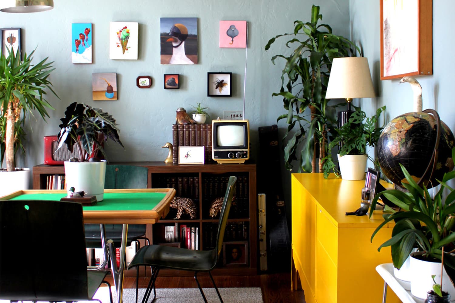 Sarah & Fred’s Leafy ArtHouse Apartment Therapy