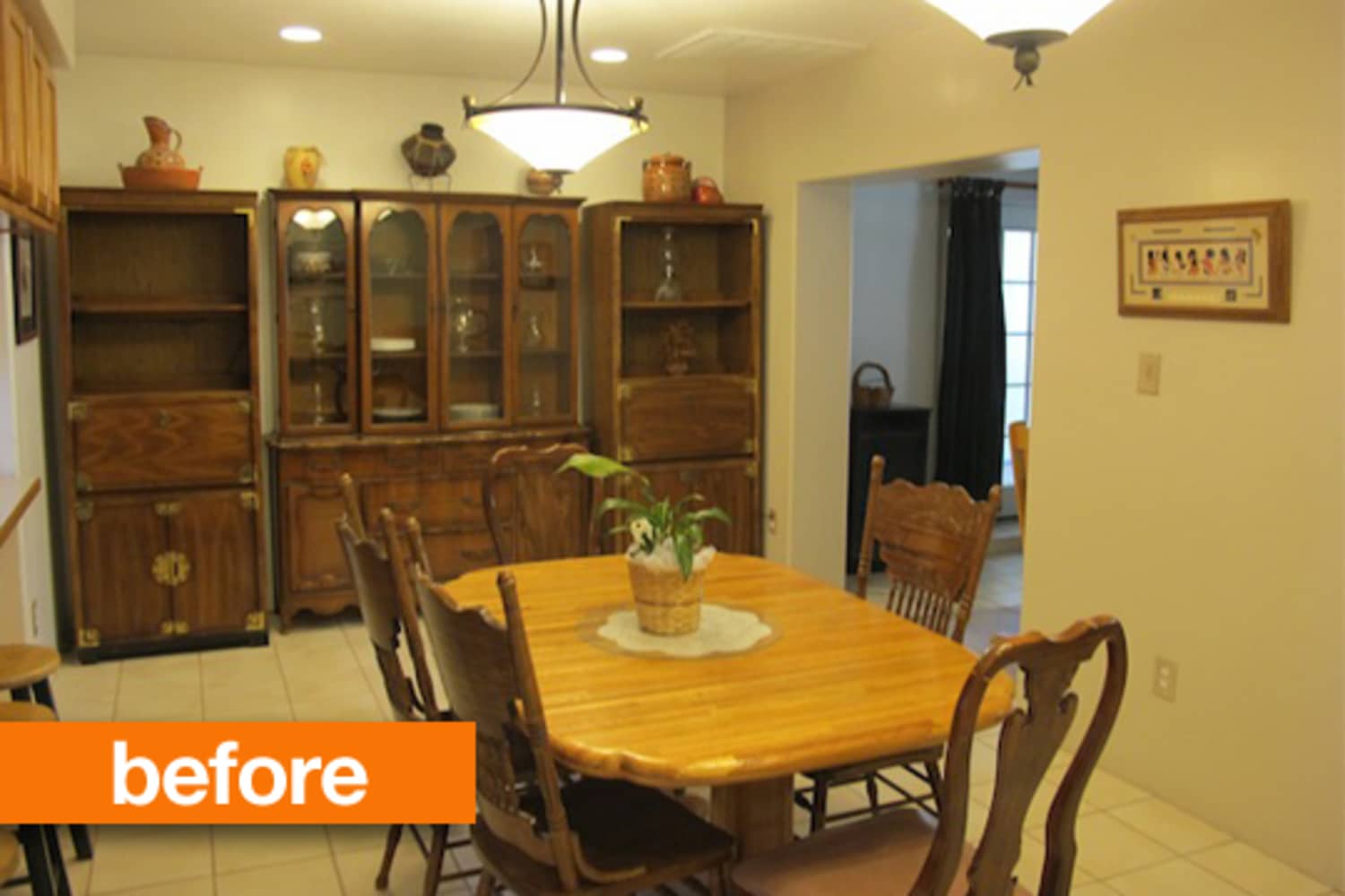 Before & After Dining Room Goes From Dated to Dreamy Apartment Therapy