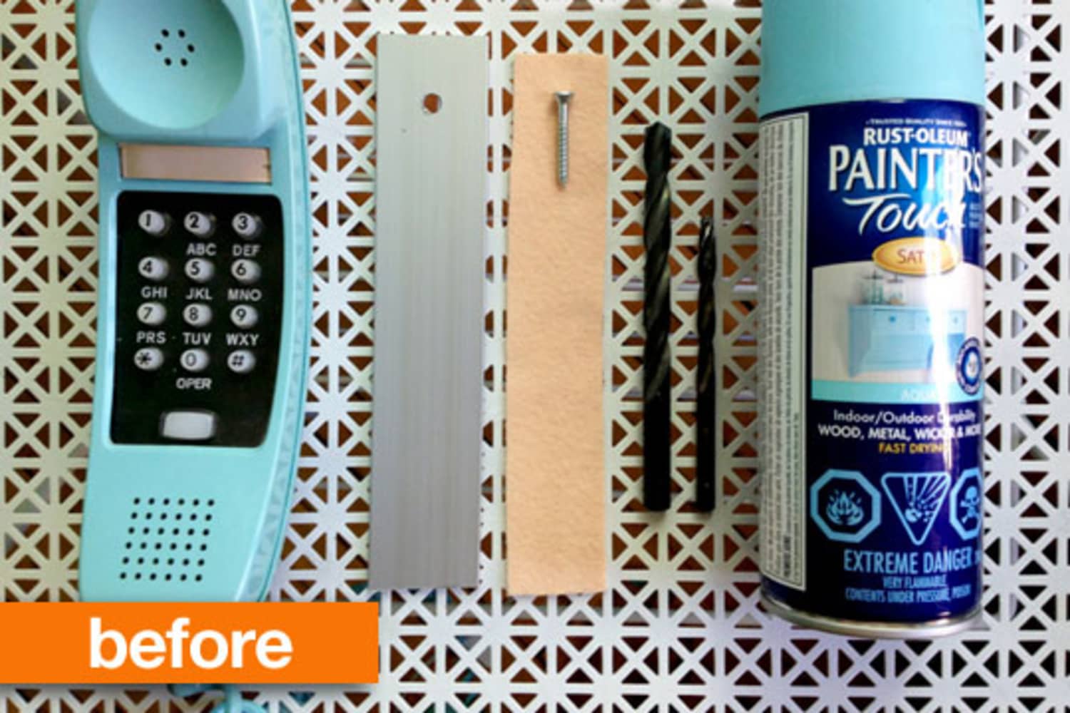 Before & After Dial DIY With Vintage Phone Bookend Project Apartment Therapy