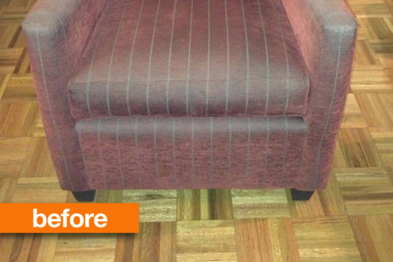 Before & After From Old Armchair to Glider Apartment Therapy