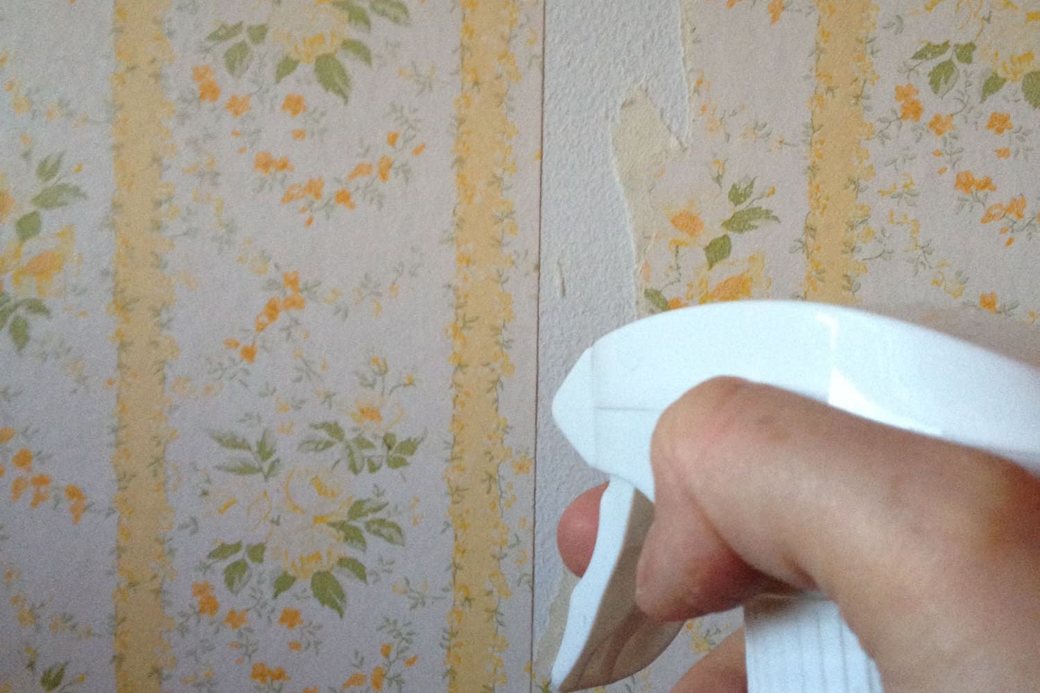Easy & All Natural Wallpaper Removal Tip Use Vinegar and Hot Water