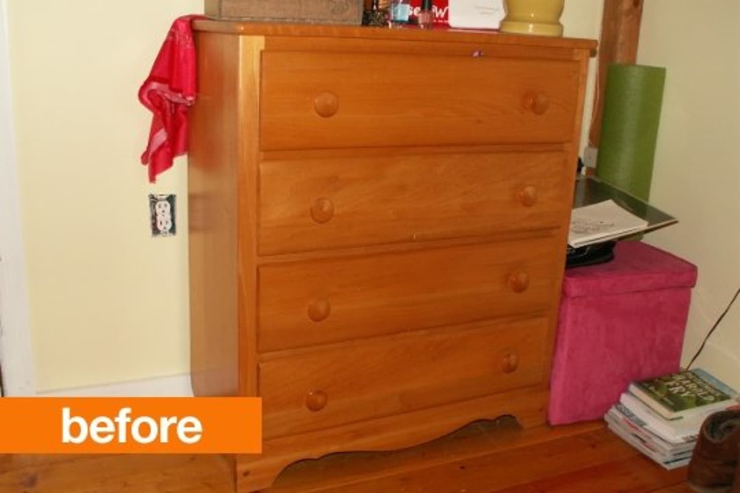 Before & After Kim’s Nursery Dresser Apartment Therapy