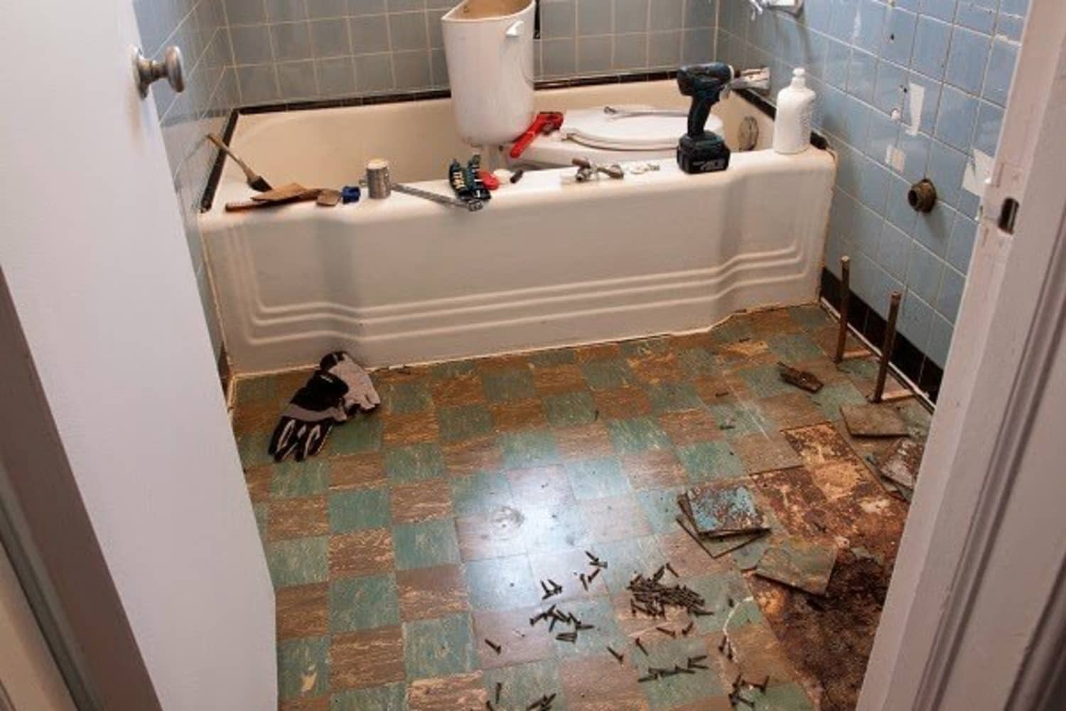 The “The Happy Accident” Bathroom Makeover Apartment Therapy