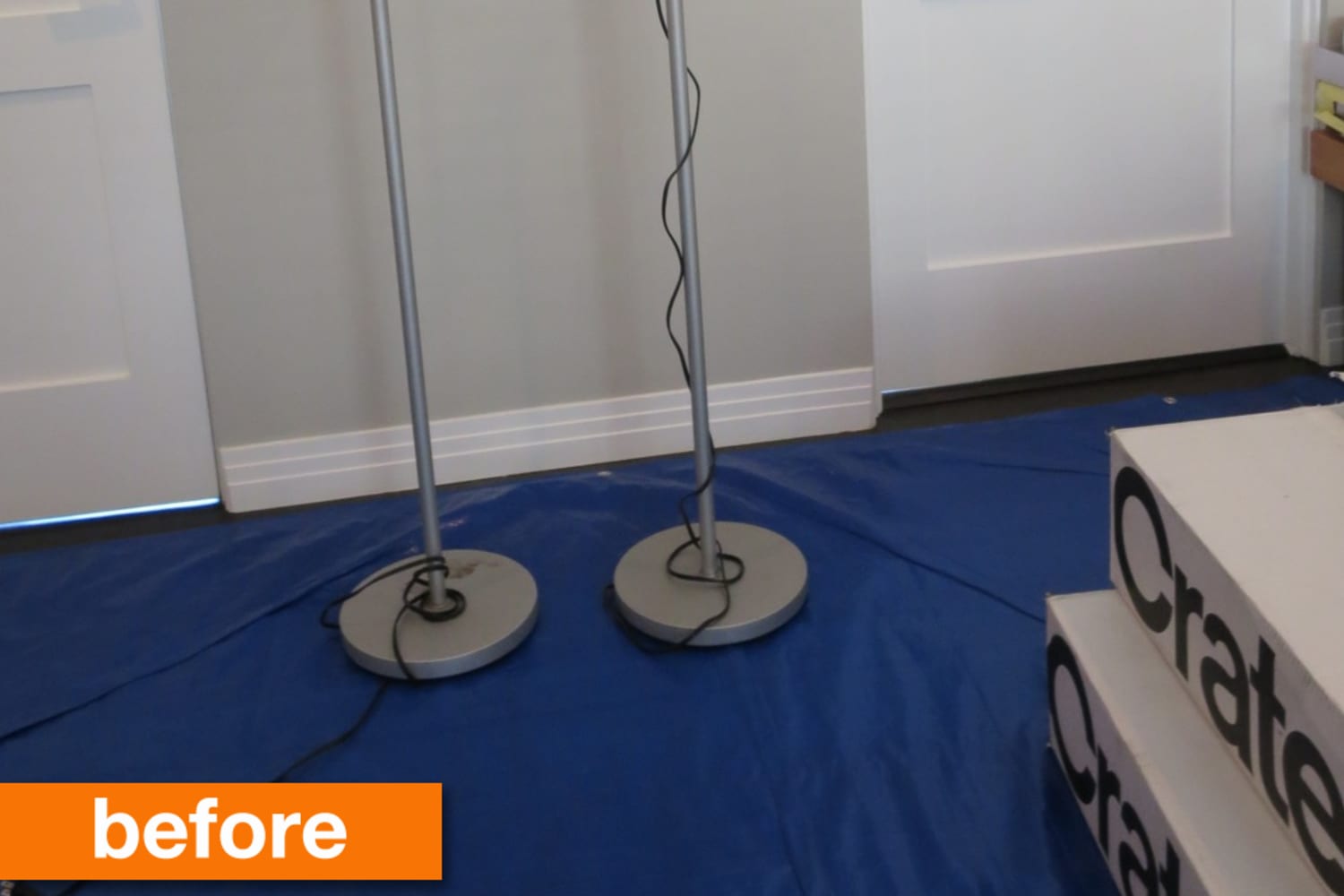 Before & After: $15 IKEA Hack Turns These Floor Lamps From Drab to Fab