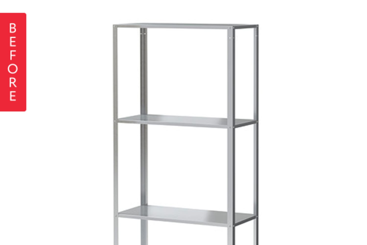 Before & After A Super Cheap IKEA Shelf Goes Incognito Apartment Therapy