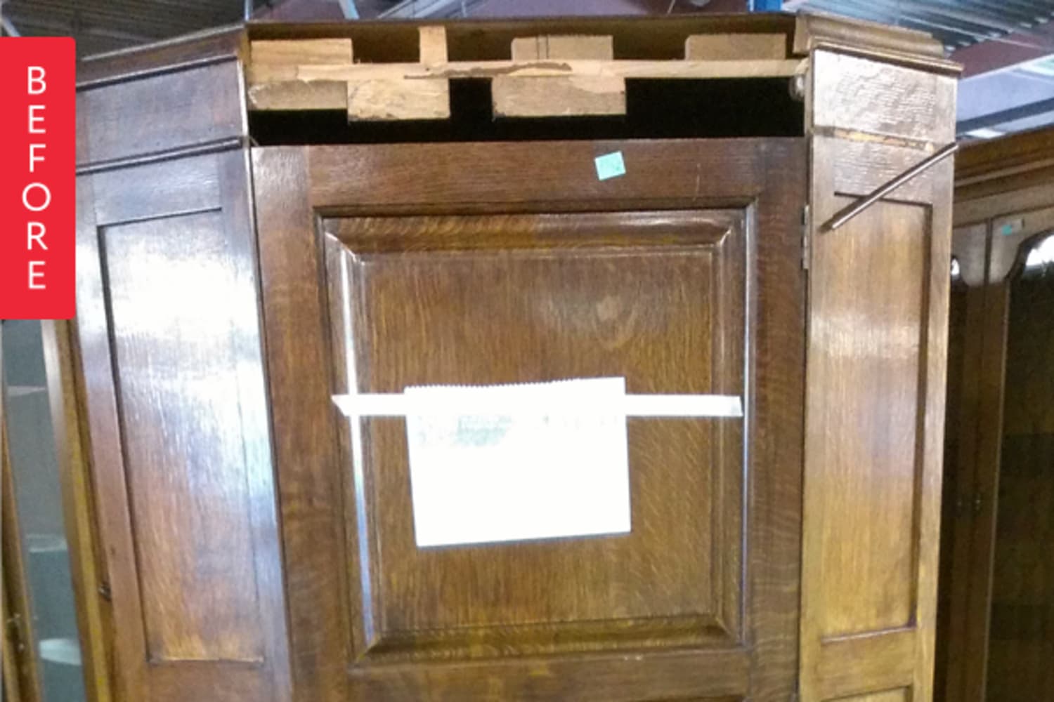 Before & After Broken Wardrobe Gets a Worldly Weathering Apartment