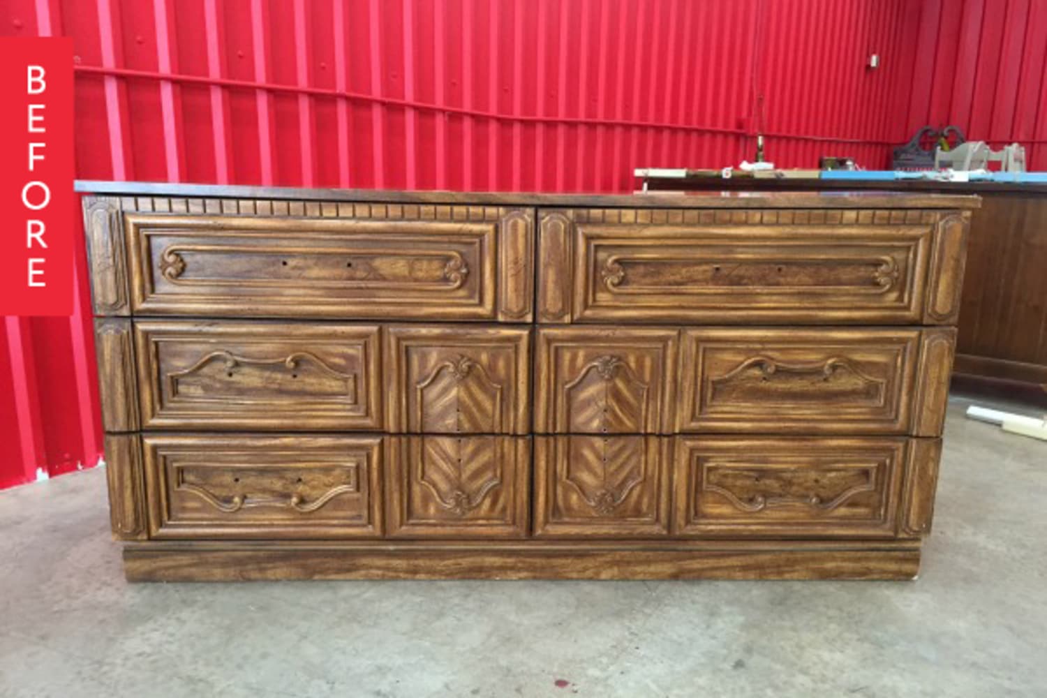 Before & After Garage Sale Dresser Makeover Apartment Therapy