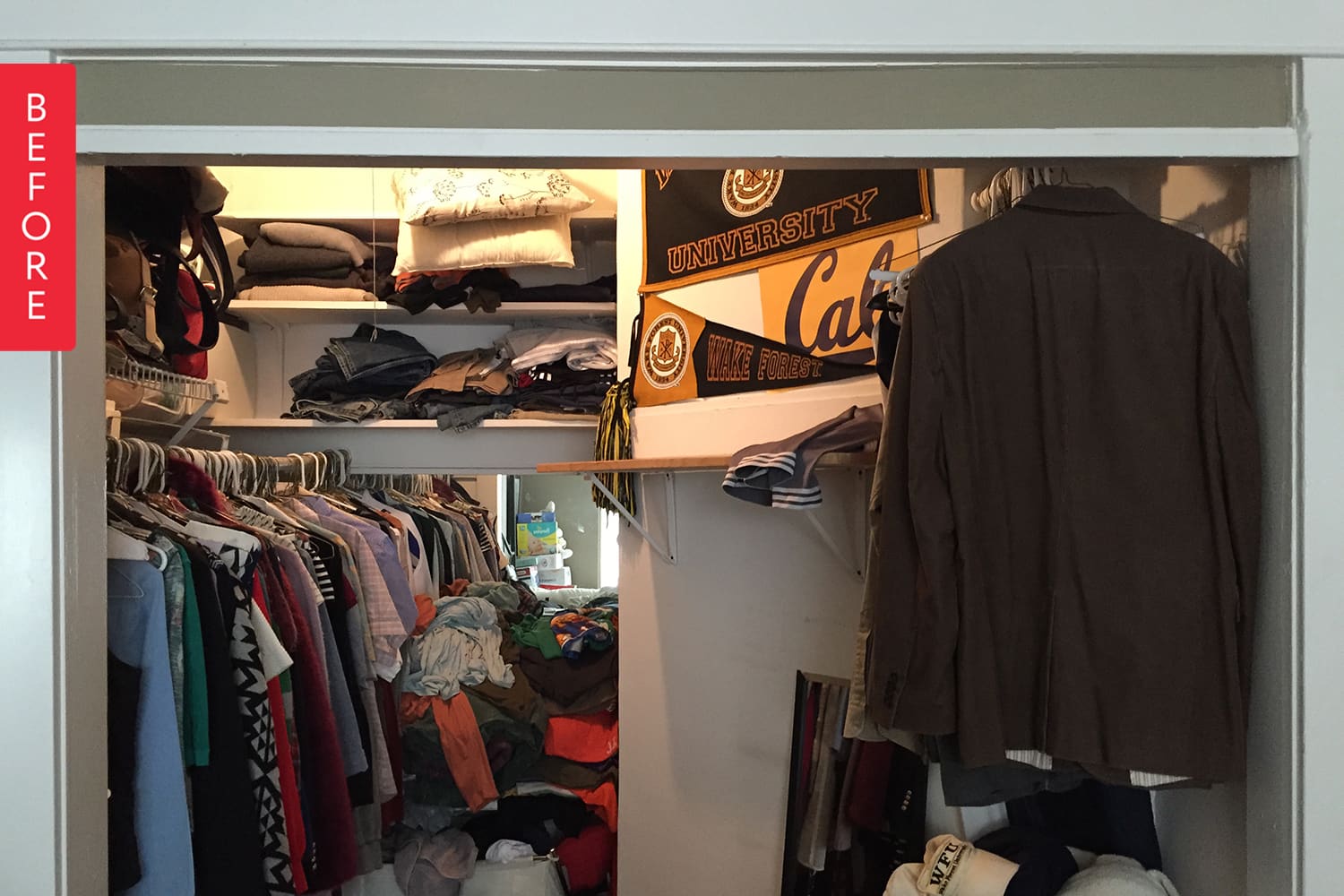 Turn a WalkIn Closet Into a Baby Room Nursery Apartment Therapy