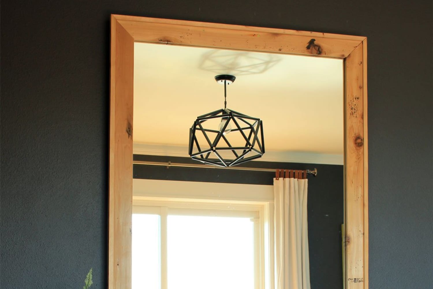 DIY Leaning Framed Floor Mirror Apartment Therapy