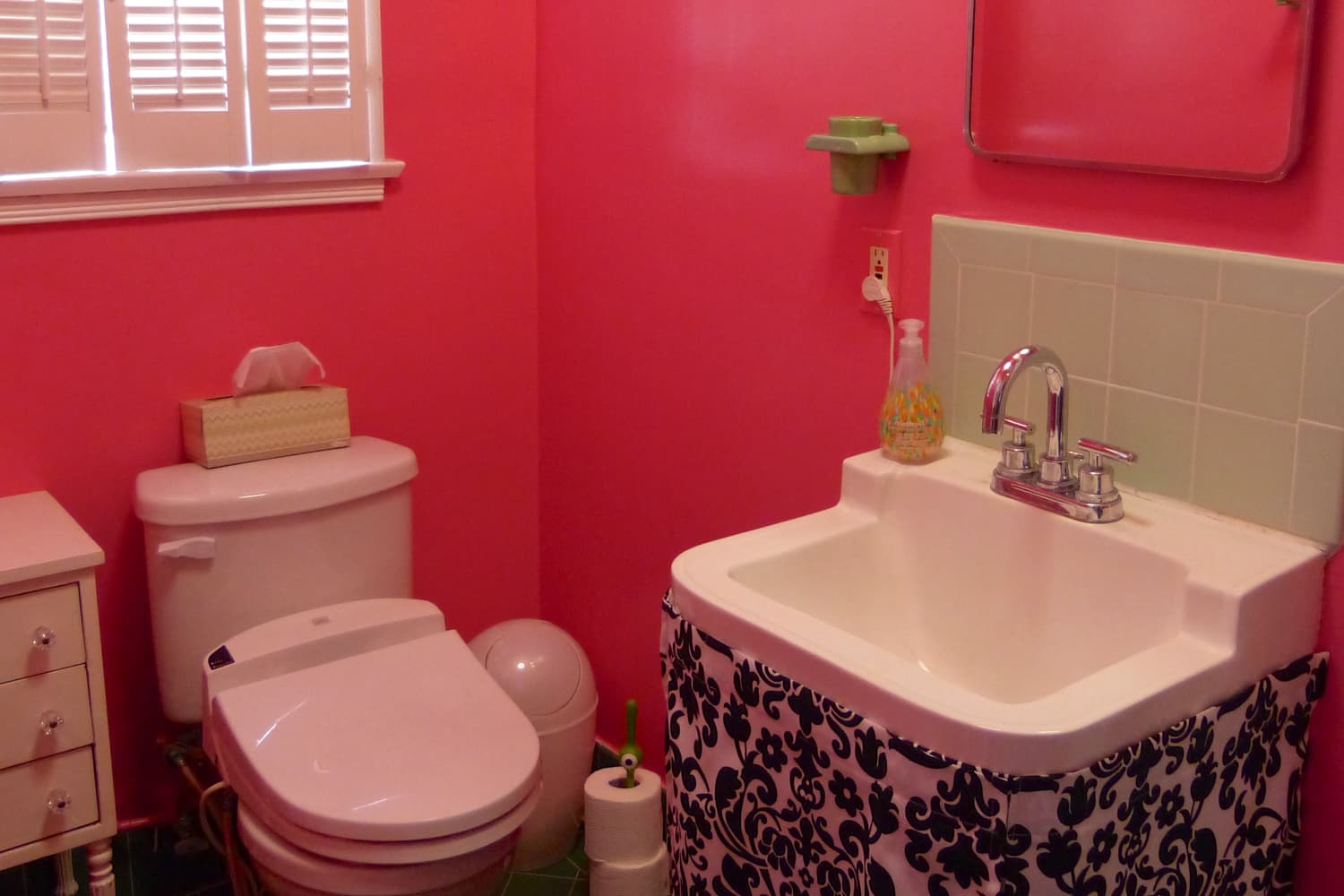 Before & After The Haunted Mansion Bathroom of Your Disney Dreams