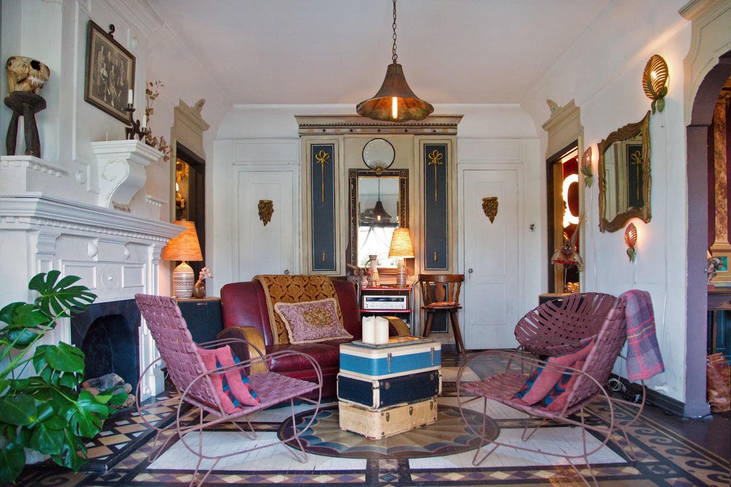 House Tour Designer Jared Frank's Mural Filled Home Apartment Therapy