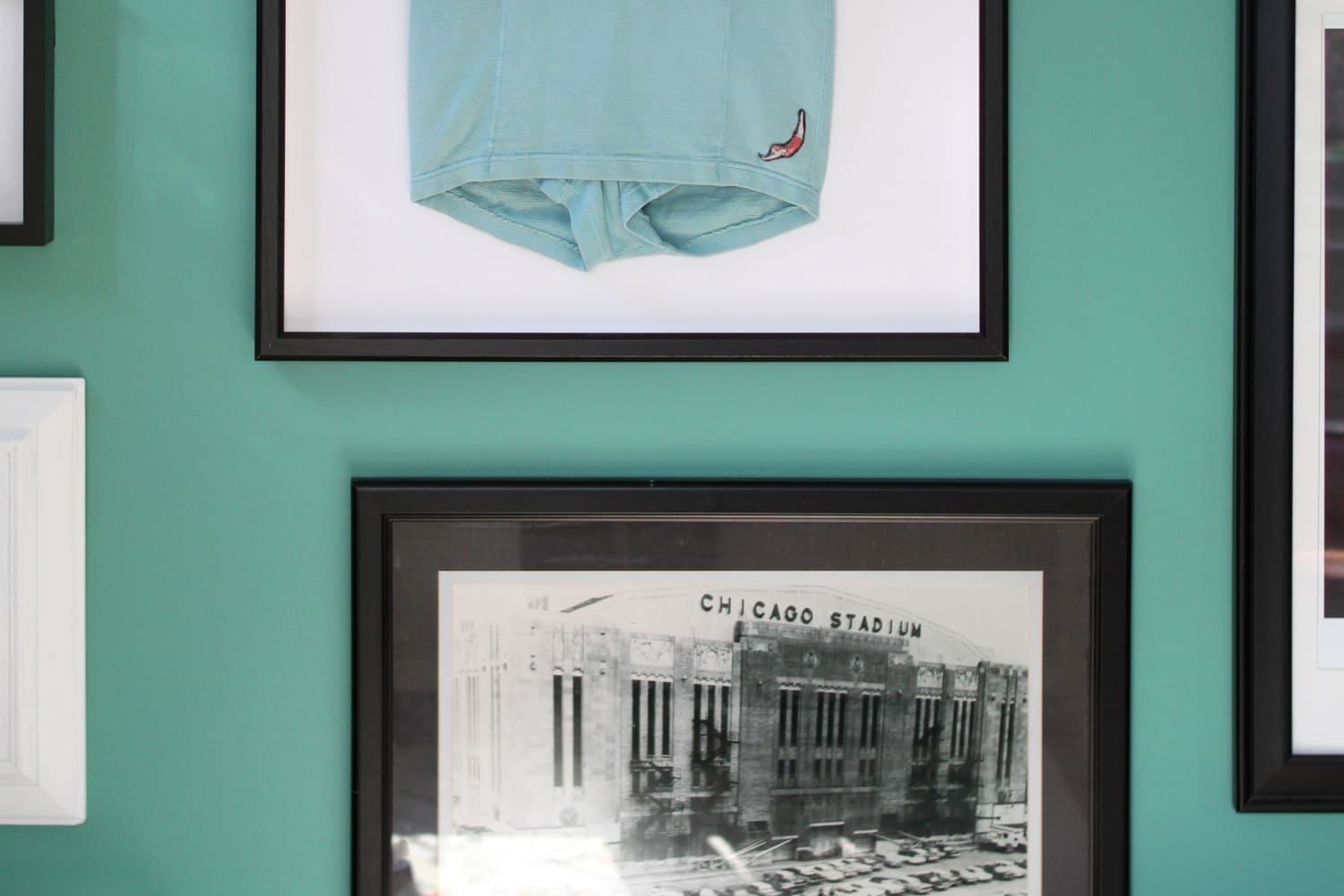 Decorating Idea How To Frame Vintage Clothing to Hang as Art