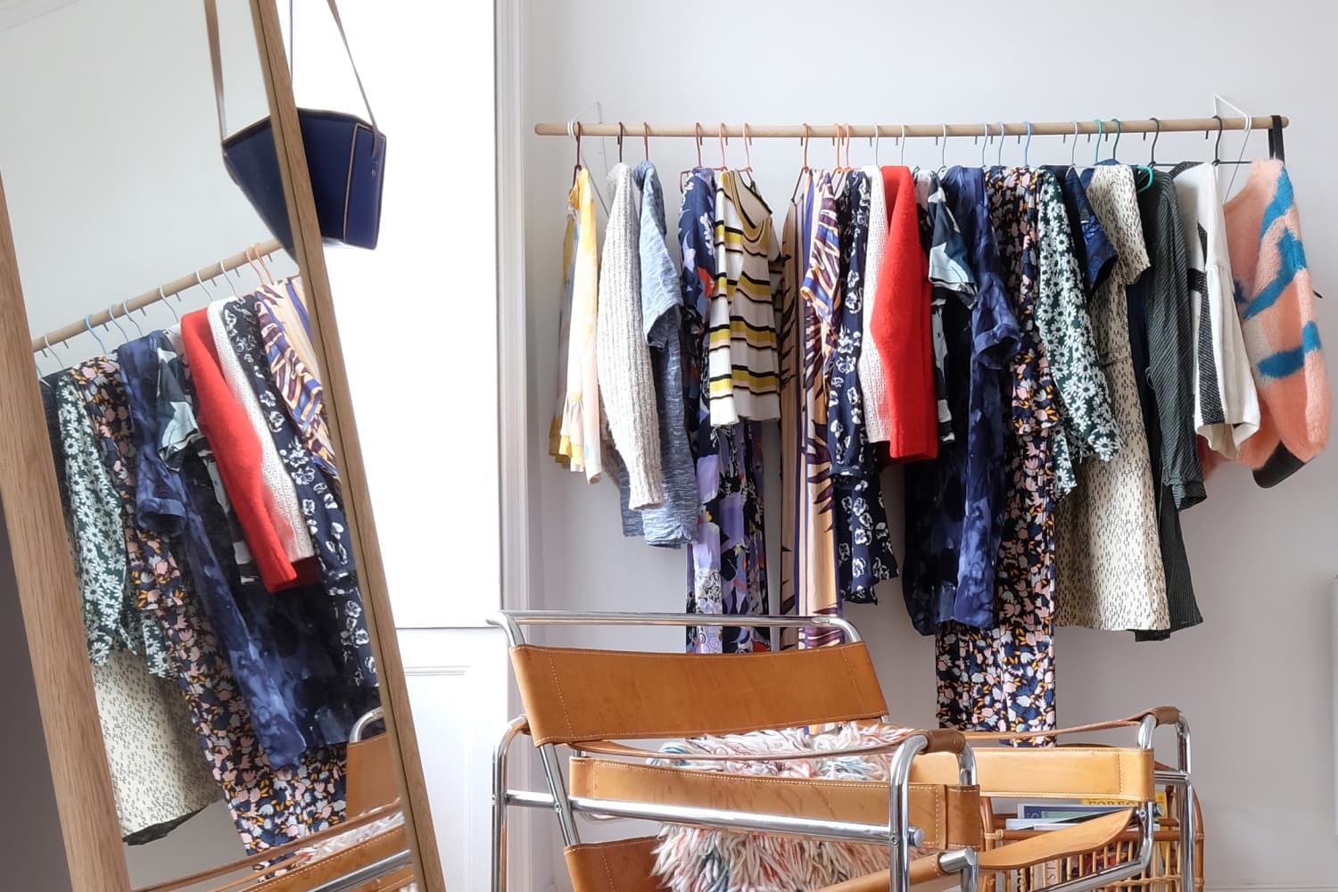 How To Create a Bedroom "Closet" with Clothing Racks Apartment Therapy