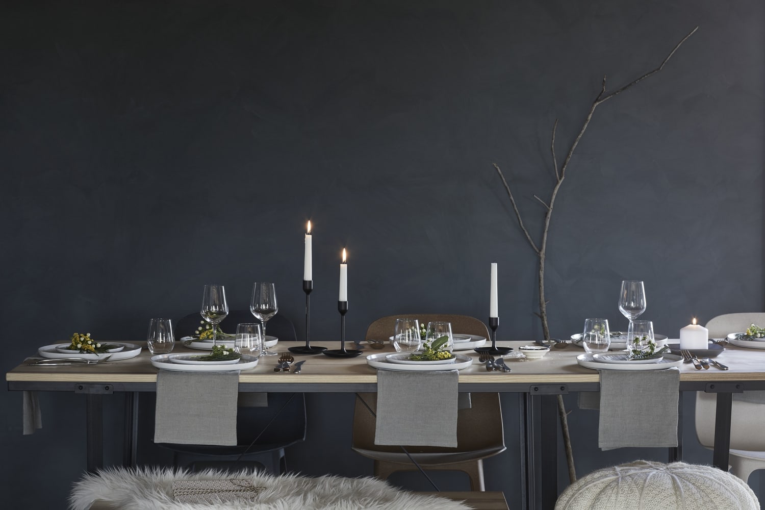 Ikea gray dining on sale chairs
