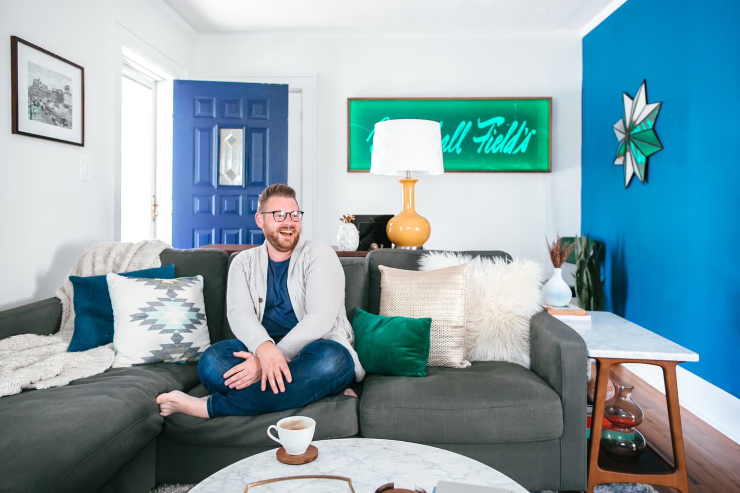 House Tour: A First-Time Home Buyer's Colorful Reno | Apartment Therapy