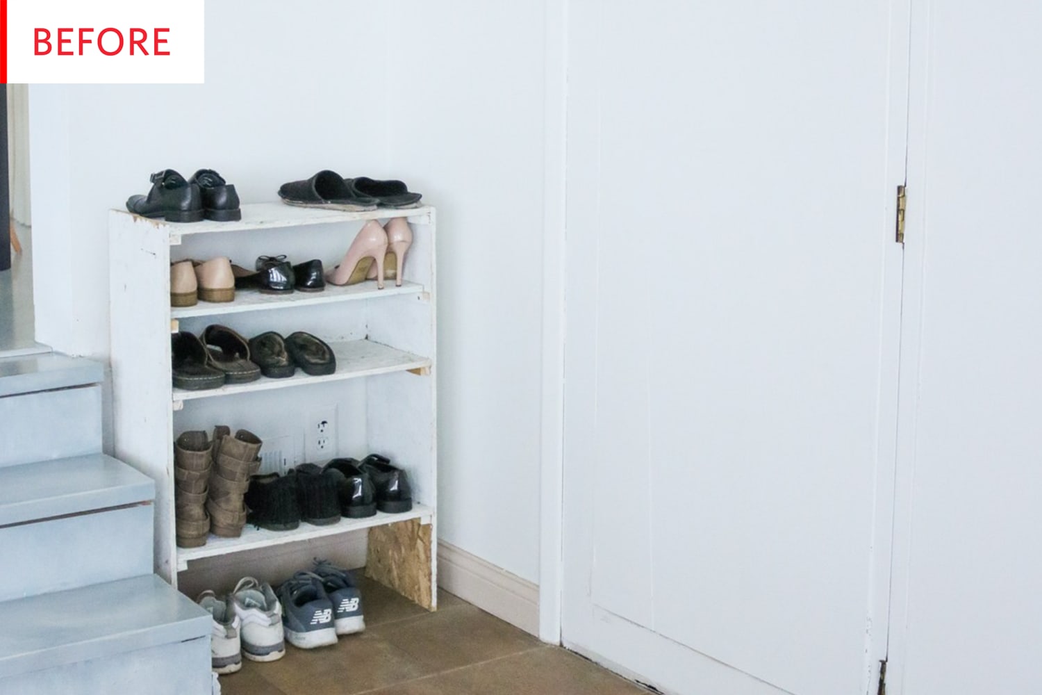 Shoe Storage Ideas Entryway Before After Apartment Therapy