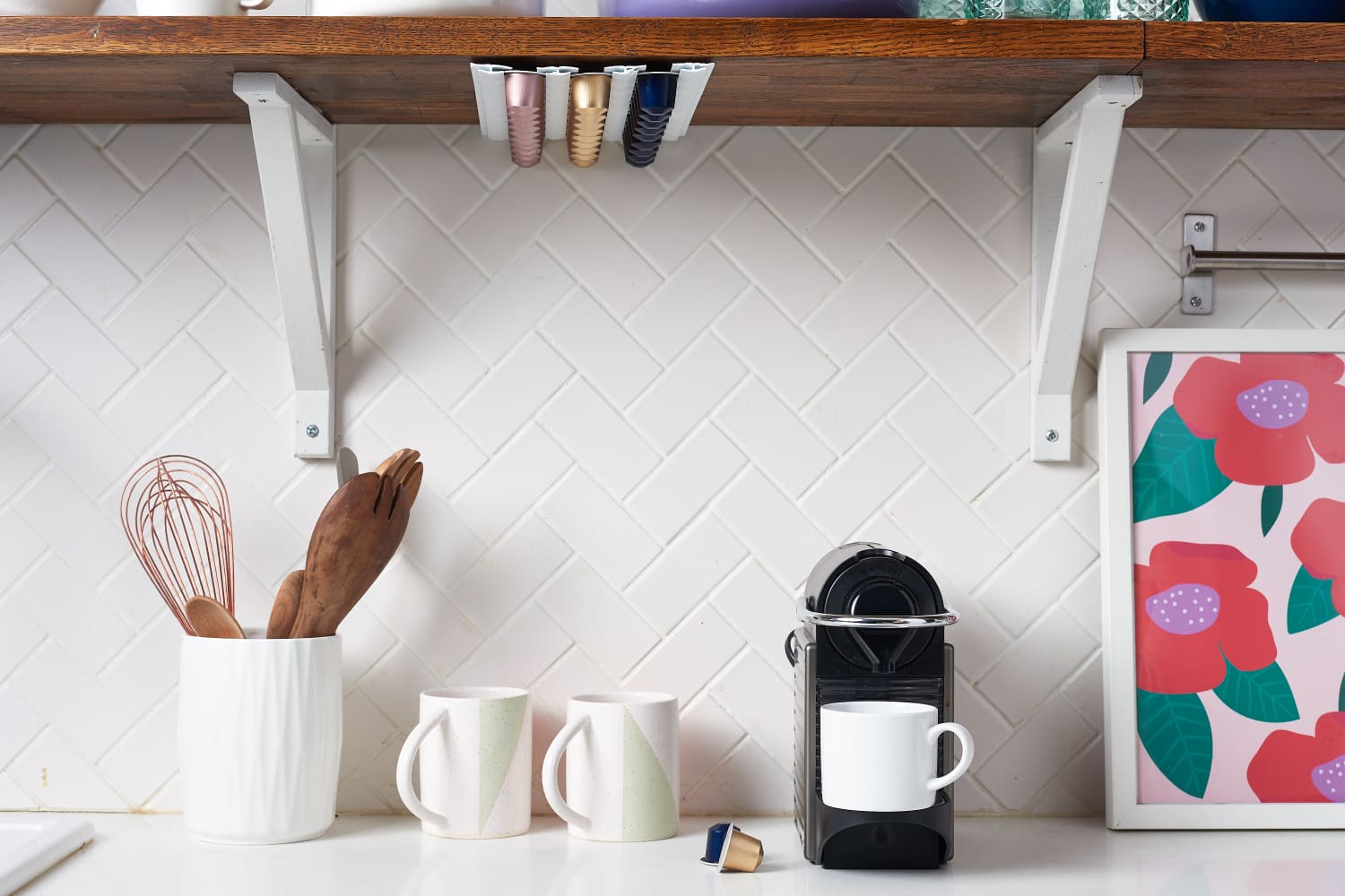 DIY K Cup Storage Nespresso Pod Dispenser Hack Apartment Therapy