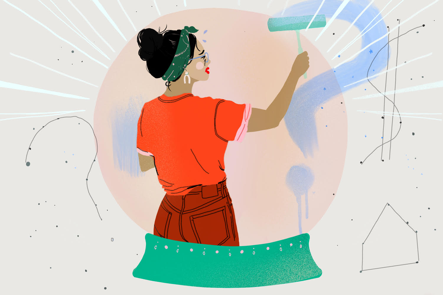 Illustration of Nervous About Apartment Renovation Stress Management