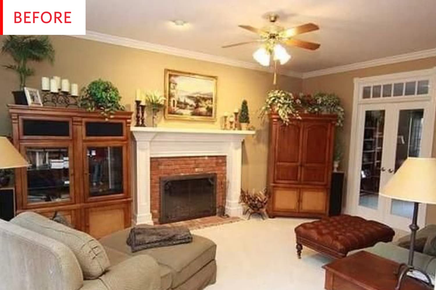 Living Room Remodel White Paint - Before and After | Apartment Therapy