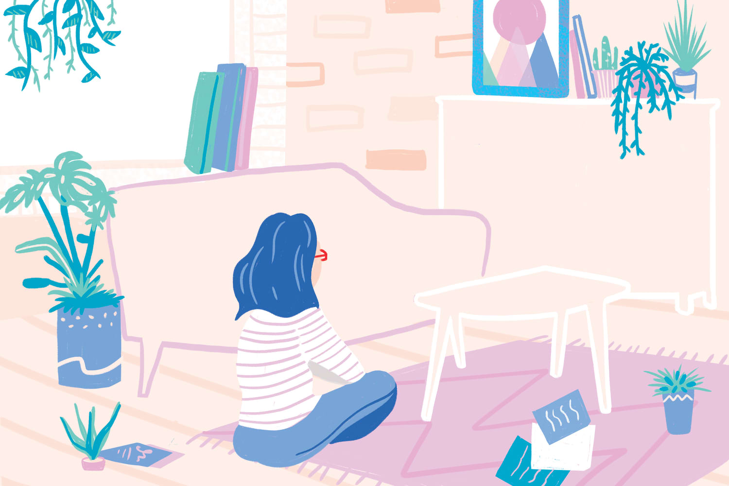 I Tried Furniture-Free Living for a Week | Apartment Therapy