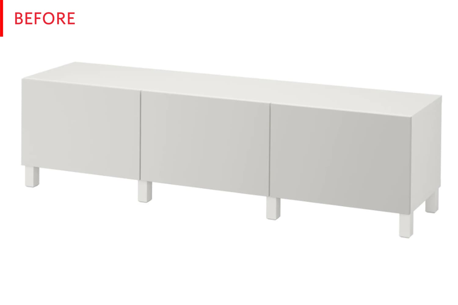 Ikea Besta Mid Century Modern Credenza Hack Photos Apartment Therapy