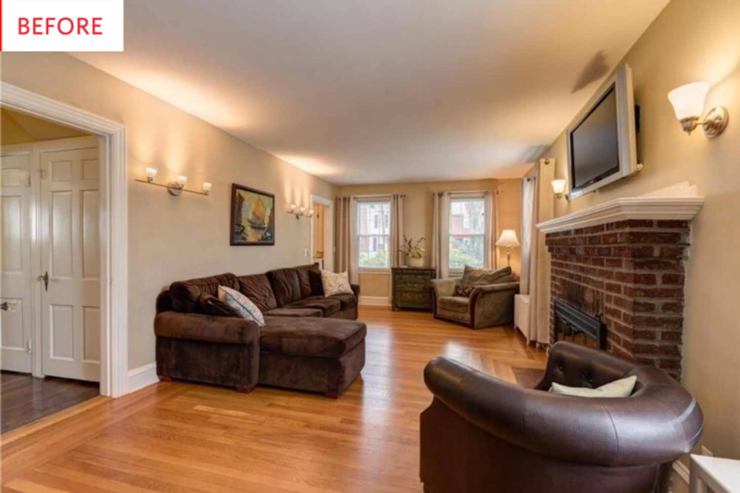 Apartment Living Room Layout Ideas With Built-In Bookshelves