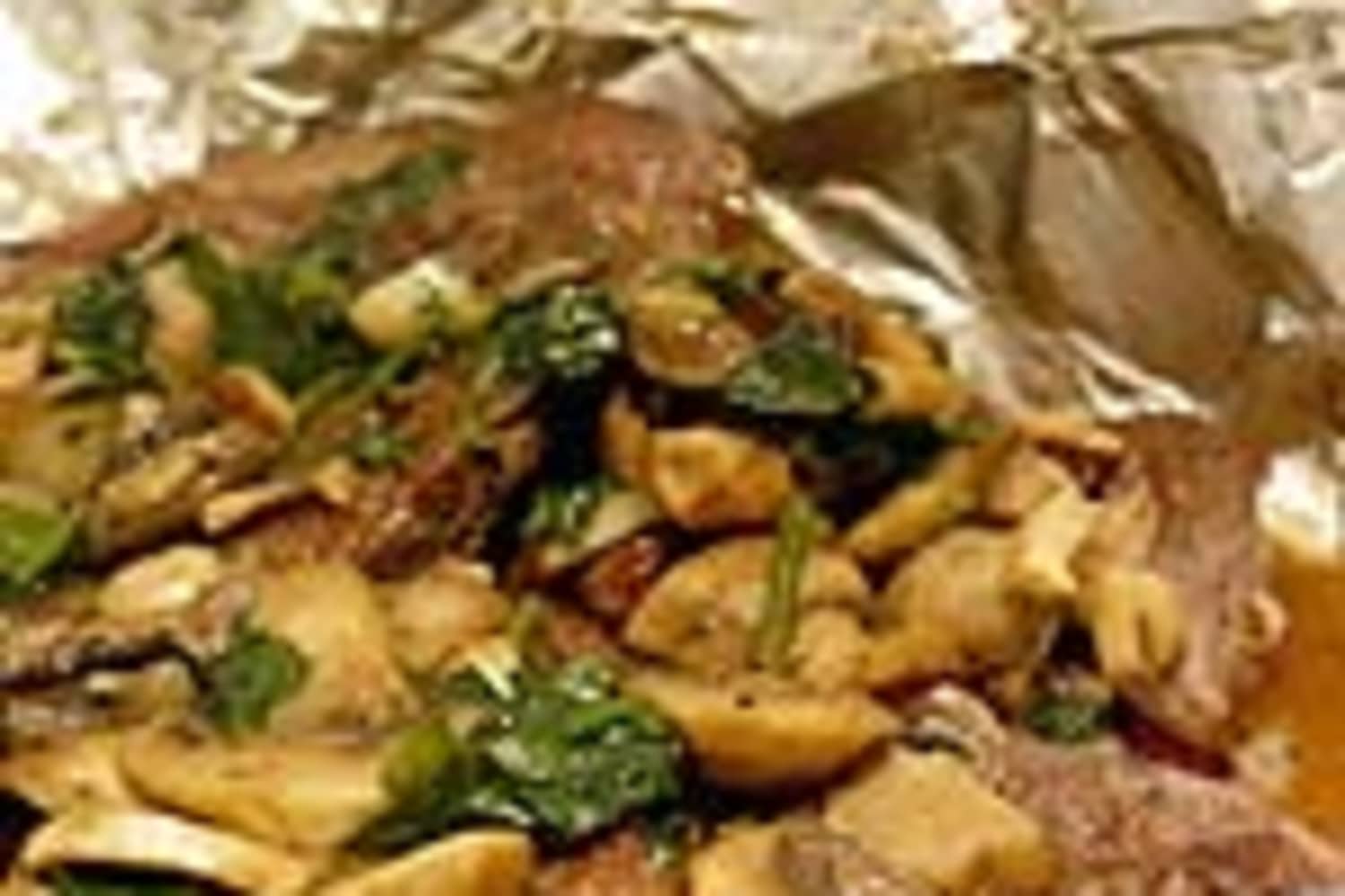 Recipe Roasted Lamb Chops and Mushrooms Kitchn