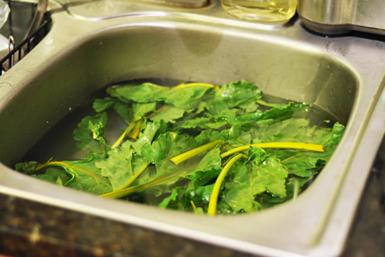 Quick Tip How to Wash a Big Load of Greens The Kitchn