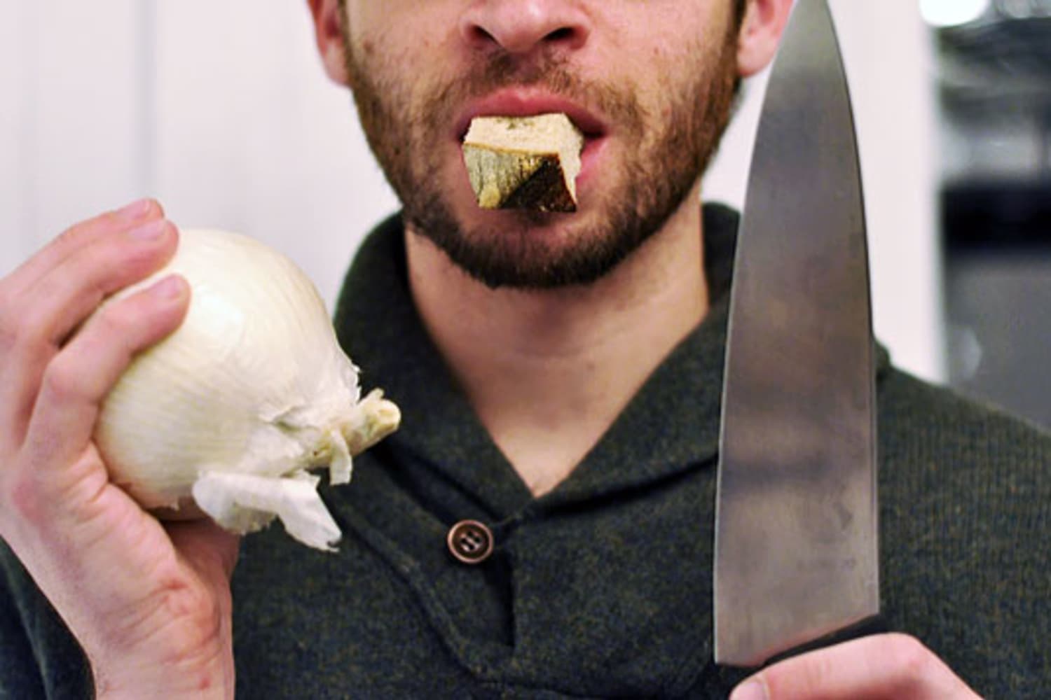 Best Way to Stop Onion Tears? Put Bread In Your Mouth The Kitchn