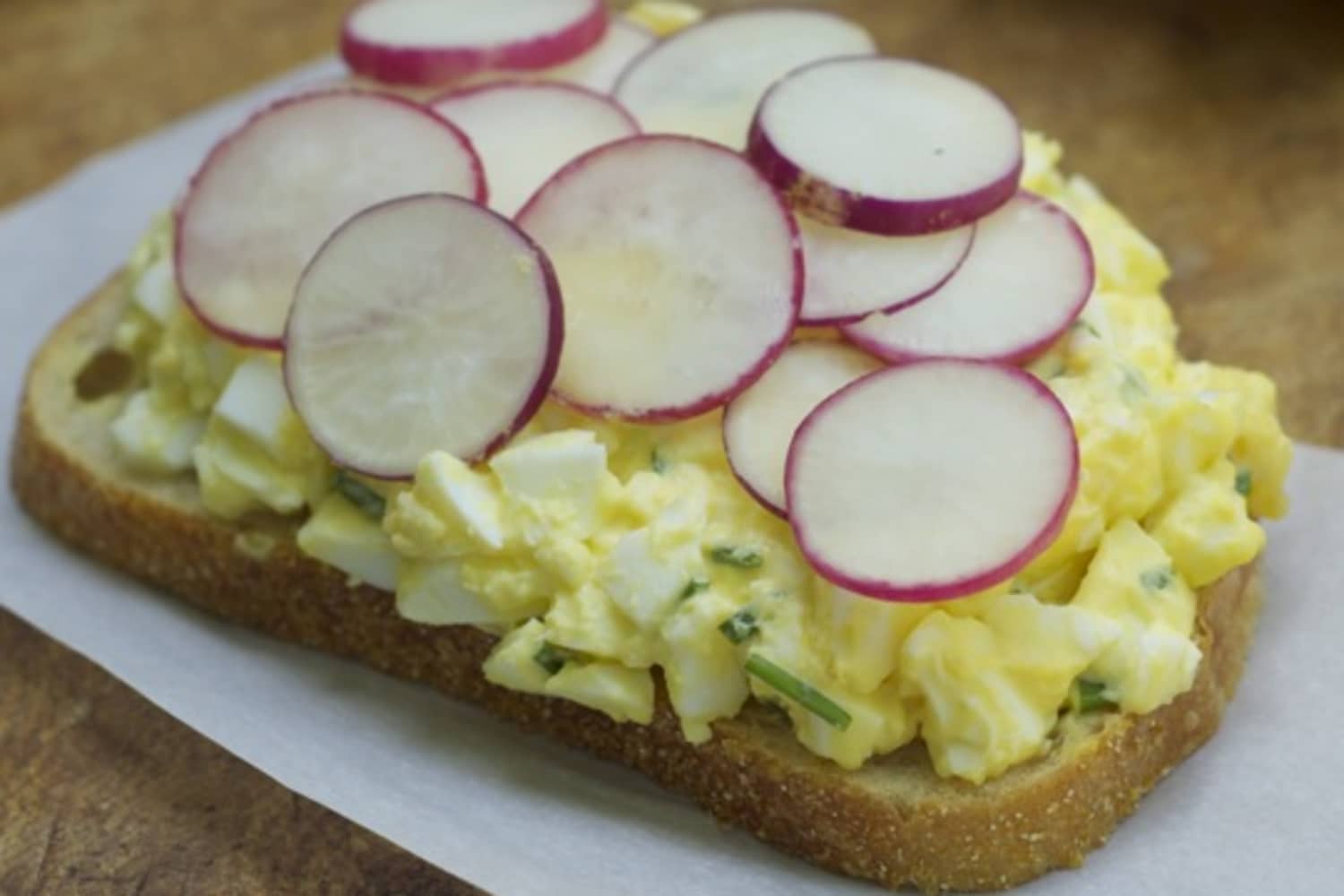 Spring Recipe Egg Salad with Radishes The Kitchn