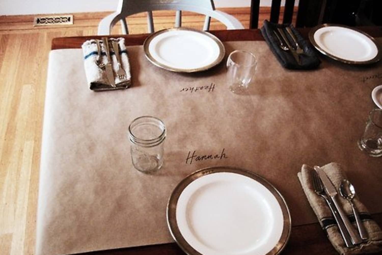 Brown paper best sale table