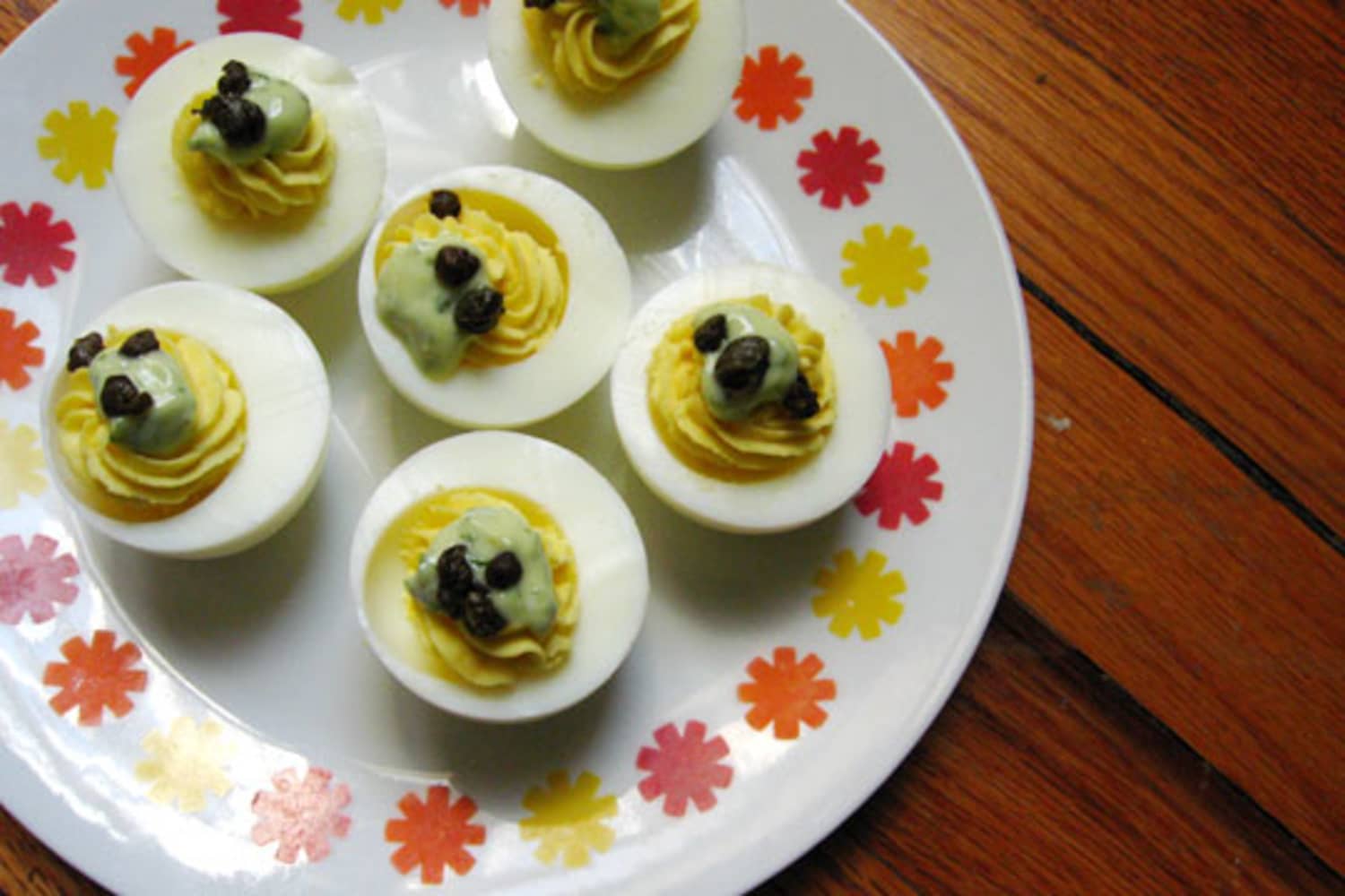 Orangette’s Deviled Eggs with Basil Aioli & Capers The Kitchn