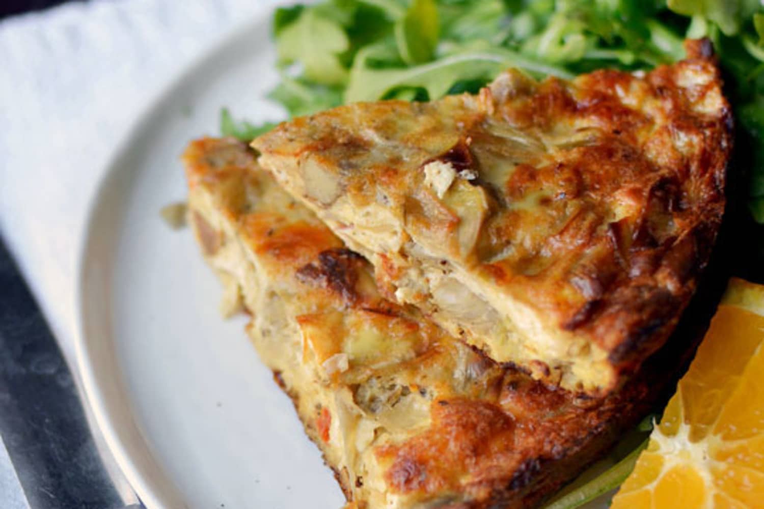 MakeAhead Recipe Sausage, Artichoke & Goat Cheese Egg Bake The Kitchn