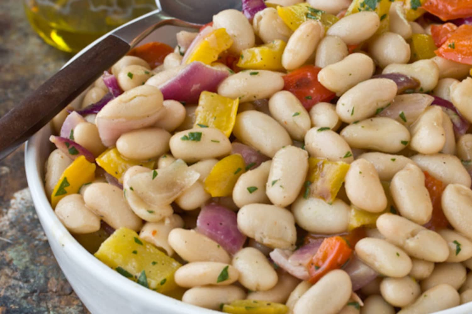 Healthy Recipe White Bean & Roasted Vegetable Salad The Kitchn