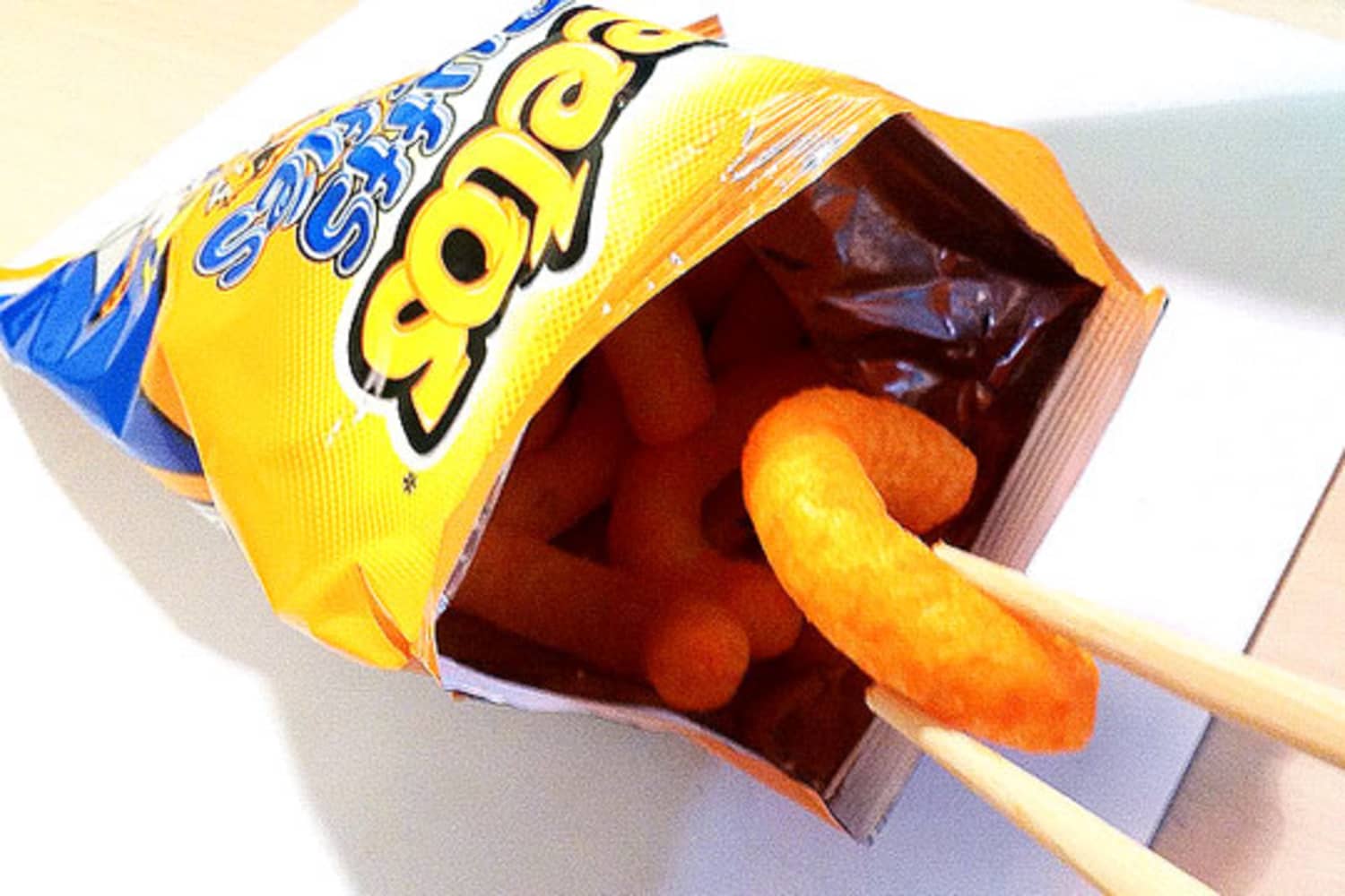 Why You Should Eat Your Cheetos With Chopsticks The Kitchn