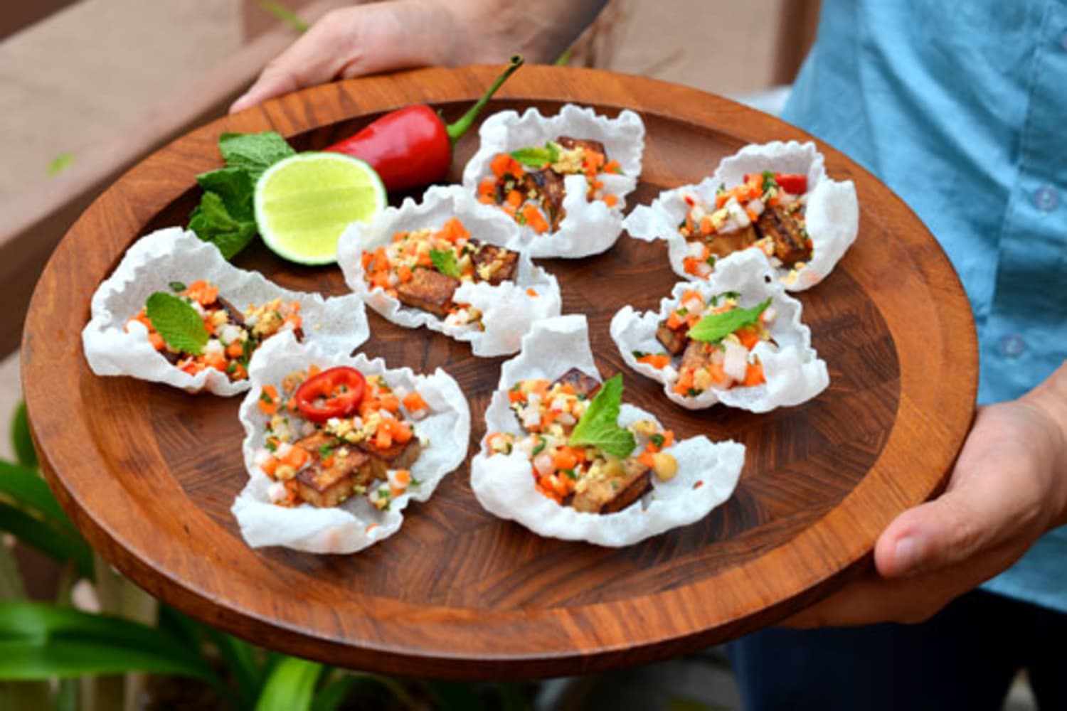 Vietnamese-Inspired Rice Crisps Recipe (Vegan Appetizer) | The Kitchn