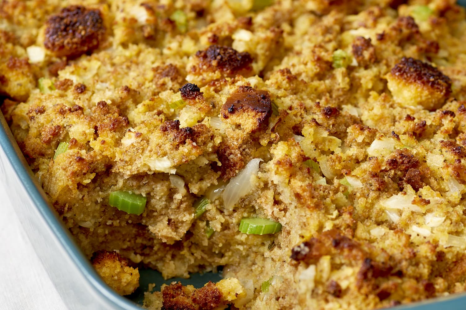 Recipe SouthernStyle Cornbread Dressing The Kitchn