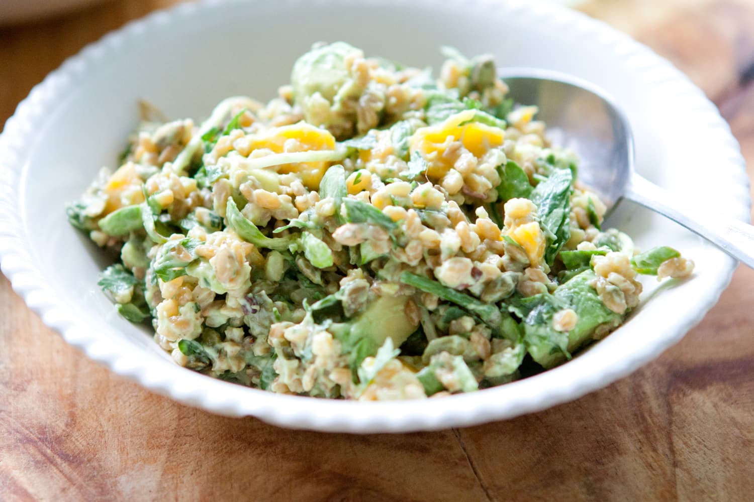 Spring Recipe: Grain Salad with Mango, Sprouts & Creamy Avocado ...