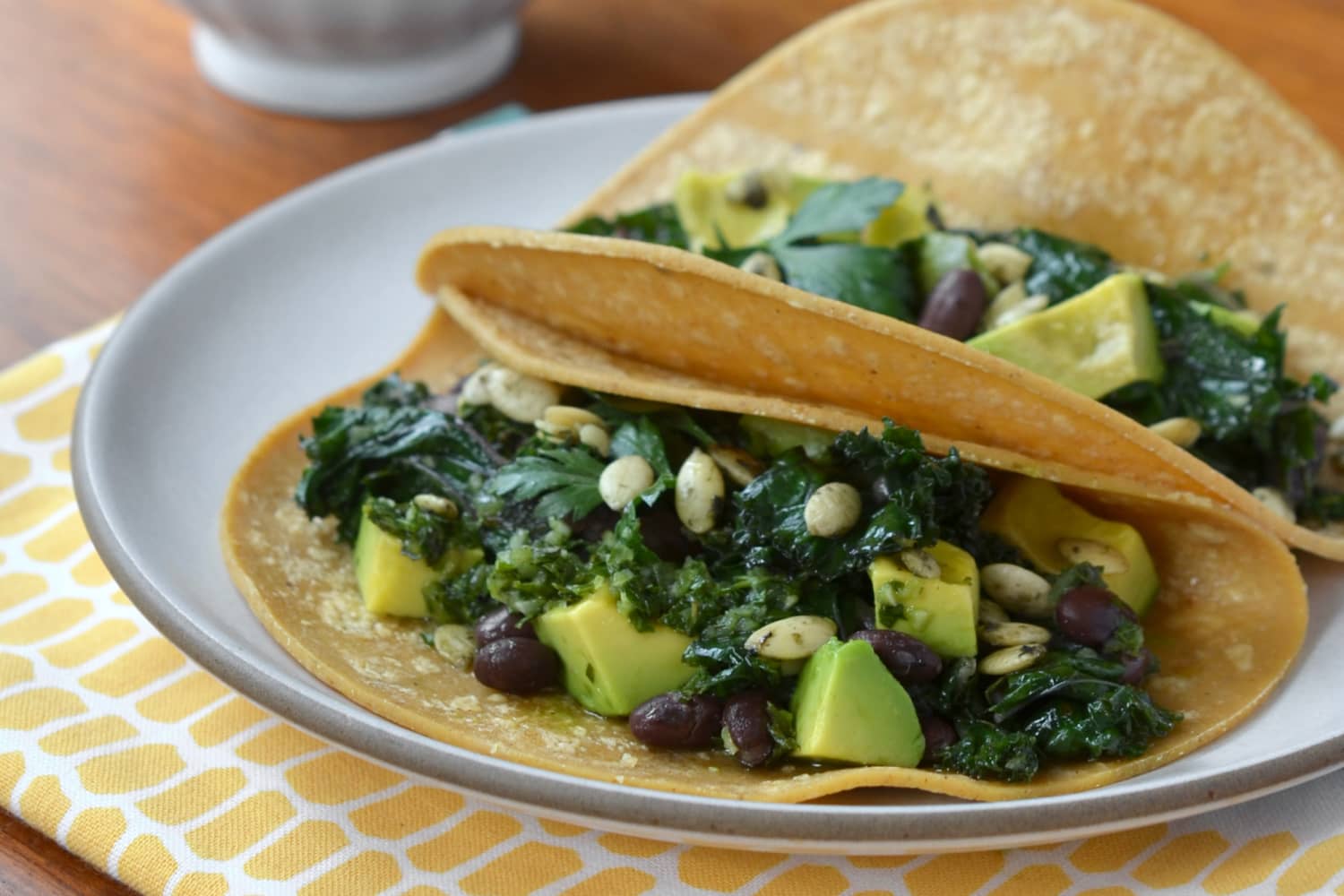Easy Dinner Recipe Kale and Black Bean Tacos with Chimichurri The Kitchn