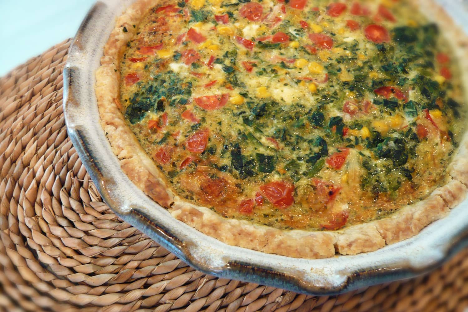 Another Ten Minute, Ten Dollar Dinner PatinthePanCrust Quiche