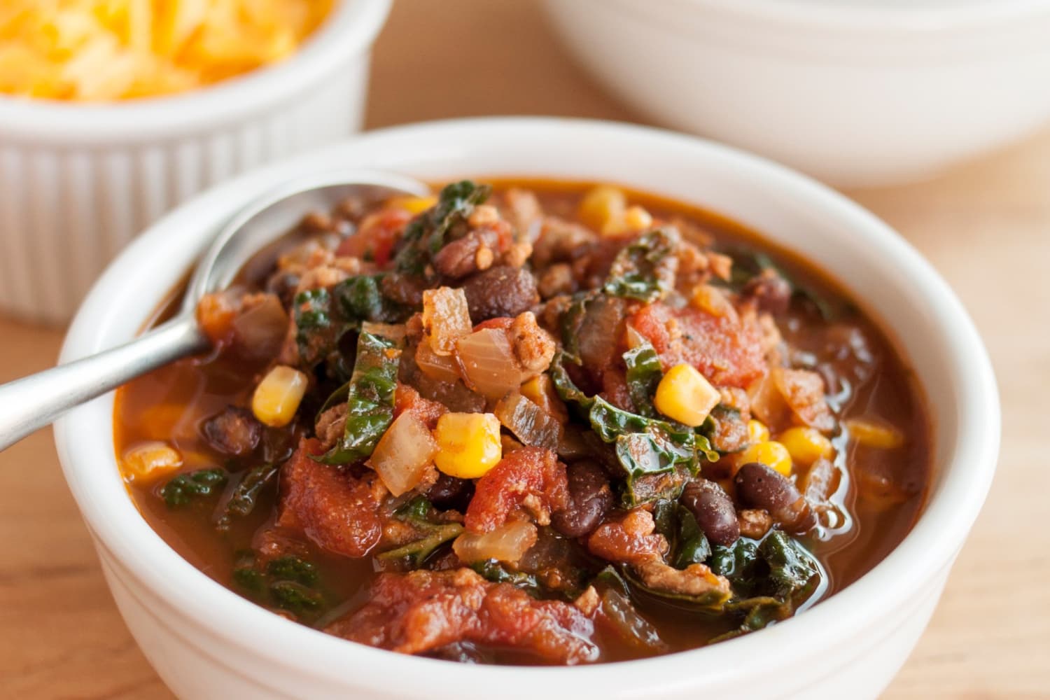 Recipe Easy Turkey Chili with Kale The Kitchn