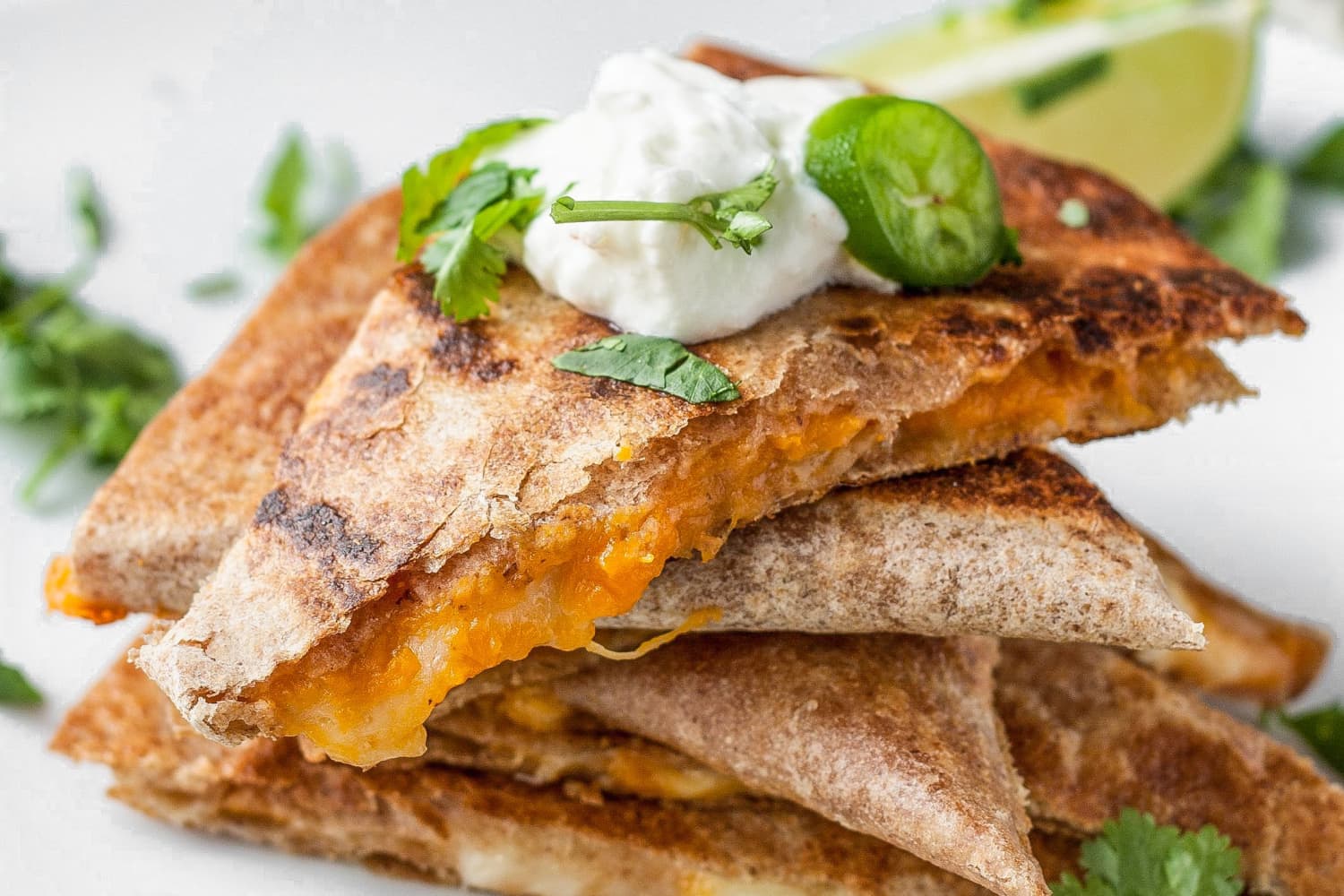 Recipe Pumpkin Quesadillas with LimeJalapeño Yogurt The Kitchn